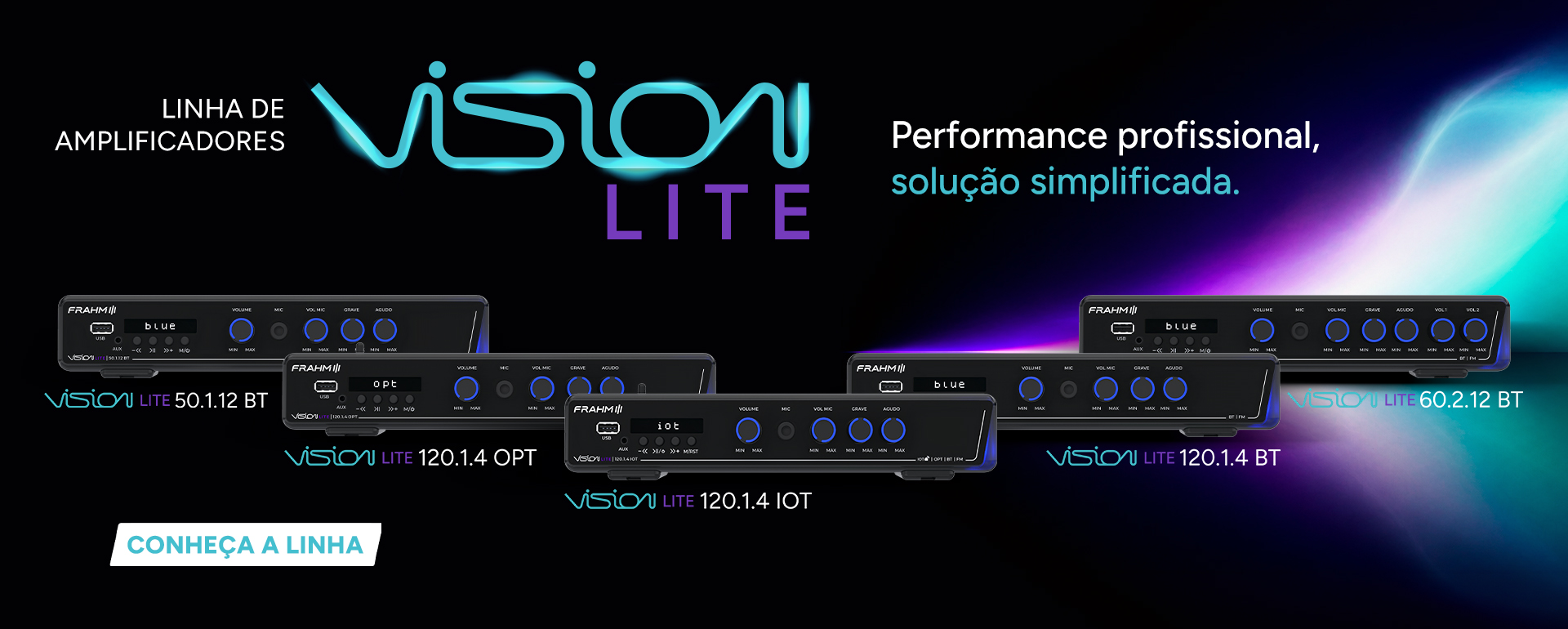 Banner Lançamento Linha Vision Lite